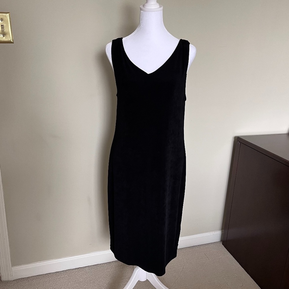 Chico's Travelers Sleeveless Black Dress